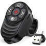 Anneau de Doigt Telecommande Powerpoint Rechargeable Pointeur Presentation, USB/Type-C 2 en 1 PPT Zapette Powerpoint Wireless Pr