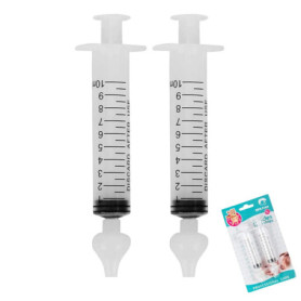 2 Pcs Nasale Bebe, Mouche-bébé, Portable Irrigateur Nasal 10ml, Irrigation Nasale, avec Embout d'Aspiration Nasale en Silicone N