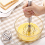 Udbrud Fouet Semi-Automatique, 3 Pcs Acier Inoxydable Fouet Fouet Cuisine Professionnel Batteur Rotatif gadgets de cuisine et de