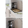 katmerio Tapis d'égouttement pour machine à café - 60 x 40 cm - Séchage rapide - Tapis de séchage absorbant pour machine à café,
