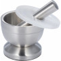 Mortier en acier inoxydable avec pilon de qualité alimentaire Pestle and Mortar - Diamètre : 10 cm
