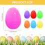 Jsdoin Oeufs de Pâques 28pcs Oeufs de Pâques Colorés à Remplir Surprise Chasses de Pâques Panier Remplisseurs Noël Printemps Fêt