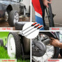 KAHEIGN 39 Pièces Outil de Levier de Pneu, 3Pcs 30CM Cuillères à Démonter Pneus avec 3Pcs Protecteurs de Jante, 15Pcs Bouchons e