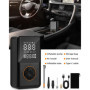 FAOKZE Compresseur à Air Portatif,150PSI Pompe a Velo,Mini Pompe à Air Électrique 4000mAh,Gonfleur Pneus Voiture avec Écran LCD 