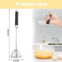 Fouet Cuisine, Inoxydable Batteur Manuel, Multifonctionnel Petit Fouet Cuisine, Semi-Automatique Fouet Rotatif, Fouet Cuisine po