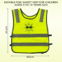 Baxcdyswe Gilet Jaune Enfant 2 PCS, Gilet de Sécurité, Gilet Reflechissant Velo, Gilet Respirant Réfléchissant Jaune Haute Visib