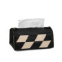IKAAR Distributeur de mouchoirs rectangulaire en cuir synthétique pour la maison, la salle de bain, le salon, la chambre, la sal