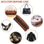 Brosse Chaussure,2 PCS Brosses à Chaussures en Poils Naturel en CRIN de Cheval + Petite Brosse à Cirage en CRIN de Cheval Haute 