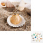 30 Pièces Pendentif Breloque Assortie en Émail, Pendentif DIY, Pendentifs en Coquillage Étoile de Mer, Pendentifs Breloques, pou