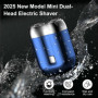 Nouveau modèle de mini rasoir électrique à double tête, rasoir de poche USB pour homme, lavable, rechargeable et étanche