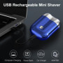 Nouveau modèle de mini rasoir électrique à double tête, rasoir de poche USB pour homme, lavable, rechargeable et étanche