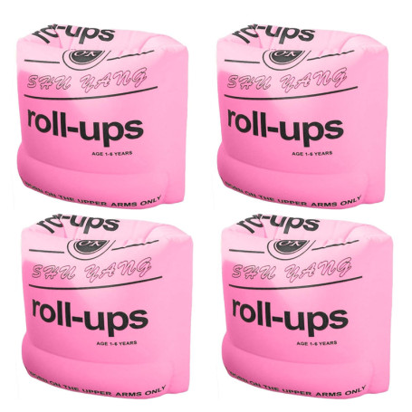 LUMOOM Lot de 2 paires de brassards gonflables pour enfants - Aide à la natation douce - Pour apprendre à nager - Double airbag 