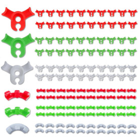 LUMOOM 120 Pièces Attaches pour Plantes, Clips De Formation À 90 Degrés, Méthode Low Stress Training, Accessoires De Culture, Su