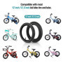 YunSCM Lot de 2 12 Pouces vélo Enfan Pneu 12 1/2x2 1/4 (12.5x2.25) et Lot de 2 12 Pouces Chambres à air 12 1/2x2 1/4 AV32mm Valv