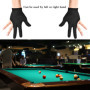 JKJF Lot de 4 gants de billard à 3 doigts pour queue de billard, gants de queue de billard, gants de tir pour homme et femme, ma