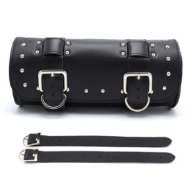 DUOHERESHUI Sacoche De Selle De Moto, Sac à Outils De Moto, Universelle Sacoches Cavalières pour Moto Cuir, avec 2 Sangles De Mo