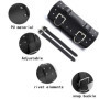 DUOHERESHUI Sacoche De Selle De Moto, Sac à Outils De Moto, Universelle Sacoches Cavalières pour Moto Cuir, avec 2 Sangles De Mo