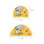 2 Pcs Bonnets de Bain Mignons Enfants Bonnets de Natation de Compétition Dessin Animé Bonnet de Bain en Polyester Élastique Bonn