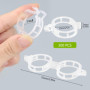NAROSEBE 300 Pcs Clips de Support pour Plantes, Attache Plante Tuteur Φ 27mm, Clips de Fixation pour Tomates, Clips de Vigne en 