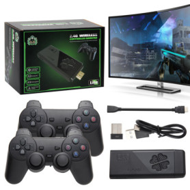 Console de jeu rétro avec 9 émulateurs intégrés, contient plus de 20 000 jeux, Plug & Play Retro Link Stick, convient pour TV HD