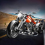 APRILA Technique Moto Bloc de Construction de Modèle de Moto pour Harley-Davidson, 436 Pièces Motorcycle Jeux de Jouet de Constr