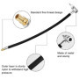 Gentpovth Adaptateur de Valve de Pneu de Voiture, Gonfleur Pneu d'extension, 35CM Flexible de Gonflage Tuyau en Caoutchouc Noir,