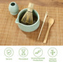5 pièces Matcha Kit Fouets à Matcha Convient à la Préparation de Thé Matcha pour la Maison, le Bureau et le Salon de Thé Fouet M