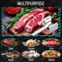 Gowkeey Attendrisseur de Viande, Marteau à Steak, Marteau à Double Face, Marteau à Viande, Marteau à attendrir avec Manche Antid