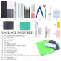 Keadic Lot de 55 outils de modélisation professionnels de base pour loisirs créatifs, kit d'outils de construction Gunpla, kit d