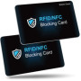 Carte Anti RFID, Befekt Gears [ Lot de 2 ] Carte de Blocage RFID/NFC Protecteurs de Carte de Crédit sans Contact Protège Entière
