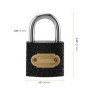 SEUNMUK Lot de 8 cadenas de 38 mm, noyau en cuivre robuste avec clé, petit cadenas d'extérieur haute sécurité pour boîte à outil
