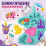 Pâte à modeler pour enfants à partir de 3 ans - Thème licorne Play Color Dough - Accessoires d'art et d'artisanat - Kit avec 11 