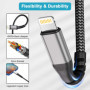 Câble iPhone USB C Lightning 2M [Certifié MFi], Câble USB C vers Lightning Câble Chargeur iPhone Charge Rapide Câble Lightning U
