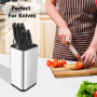 Foydrema Bloc Couteaux Cuisine Vide - Inox Porte Couteaux de Cuisine plus de 8 Couteaux - Grand Range Couteaux de Cuisine - Supp
