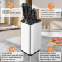 Foydrema Bloc Couteaux Cuisine Vide - Inox Porte Couteaux de Cuisine plus de 8 Couteaux - Grand Range Couteaux de Cuisine - Supp
