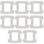 HUAREW Lot de 8 tampons de nettoyage de rechange pour Ecovacs Winbot W1 W1 Pro, Lavable Réutilisable Rechange, Chiffons lavables