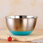 Bol Inox 3 Pièces Bol à Mélanger en Acier Inoxydable, Saladier avec Bec Verseur et Base en Silicone Antidérapante,1.5L,3L,5L Bol