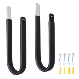 iBOARD Support de rangement mural pour planche de surf, alliage d'aluminium léger avancé et mousse épaisse de qualité