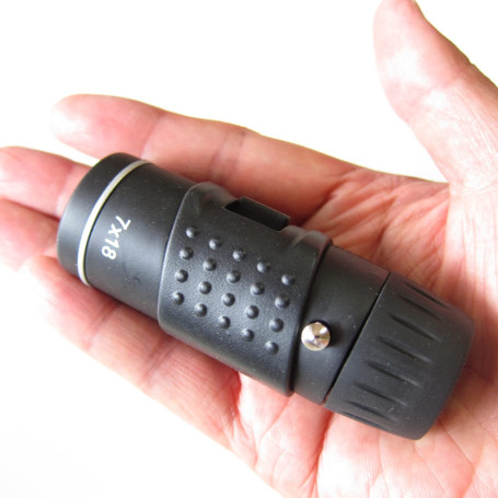 AniWorld Mini Télescope Petit Jumelles de Poche 7 x 18 avec Amplification Vue Réglable pour Observation des Oiseaux Randonnée Ob