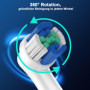 16 Unités Brossette Compatible Électrique Oral B Tête, Brosse à Rechange, Brossettes Électriques Sensitive Clean Dent, Electriqu