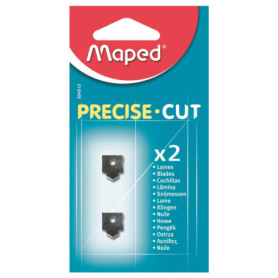 Maped - Lot de 2 Lames pour Massicot Precise Cut A4 - Lames de Rechange pour Rogneuse Maped Capacité de Coupe 5 Feuilles - Rempl