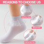 ChAusa 4 Paires Chaussettes à Volants Chaussette Bébé Fille en Dentelle,Chaussette Fillette pour Ballerine,Chaussettes Princesse