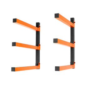 QWORK® 2 Pièces Support mural, support rangement de garage, chargeable jusqu'à 100 kg, pliable, pour échelle, vélos, planche