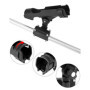 QWORK® 2 Pièces Support de Canne à Pêche - Réglable à 360 ° - Monter Horizontalement/sur des Murs/sur des Rails - pour Bateau Ka
