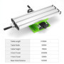 QWORK® Table de travail multifonction, table croix, table coulissante de perçage, pour support de perceuse d'établi, 310 * 90 * 