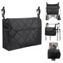 NAROSEBE Sac à Dos pour Fauteuil Roulant, Sac pour Fauteuil Roulant Oxford Étanche Sac de Rangement pour Fauteuil Roulant Pochet