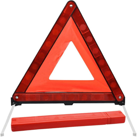 Triangle de signalisation pour voiture, trépied d'avertissement réfléchissant pliable, adapté pour l'assistance routière, les ac