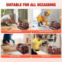 Hatriel Sac à Outils Professionnel, Sacoche Outils Grand, Caisse à Outil Vide Étanche, Sac à Outils avec Bandoulière Réglable et