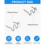 2000 PCS Soudure Plastique Agrafe, Agrafes de Soudage de Voiture 0.8mm / 0.6mm Baguettes de Soudage Agrafe pour Réparation de Pa