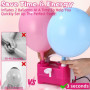 TIDEVAN 400W Pompe à Ballons électrique,Portable Double buse Gonfleur,Pompe à Air électrique Ballon Gonfleur Ballon Electrique L